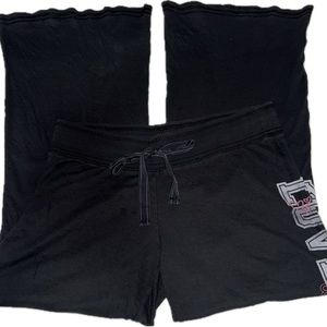 y2k VS PINK black sweatpants